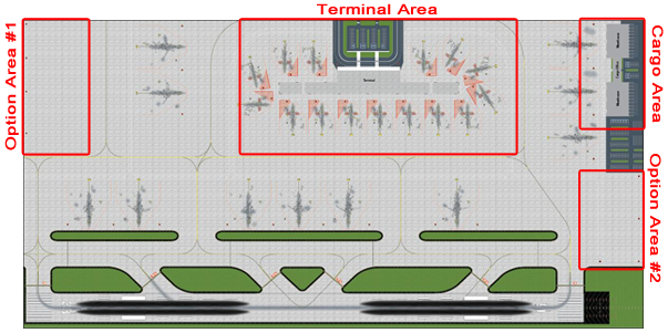 1:400 Single Runway #1 Model Airport