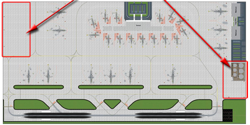 1:400 Single Runway #1 Model Airport - Option 3